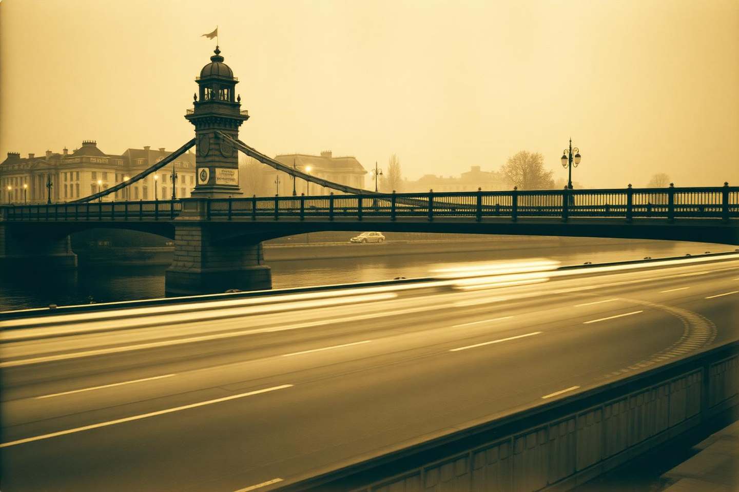 Historische Aufnahme der Spinner-Brücke