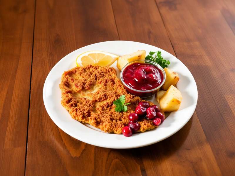 Wiener Schnitzel mit Preiselbeeren